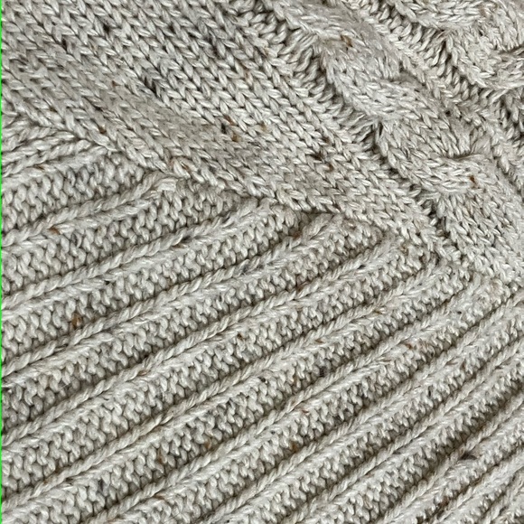 Carhartt cable knit cream sweater with patch elbows size XL - Picture 6 of 6